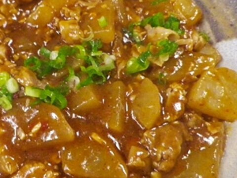 豚大根の花椒甜麺醤炒め煮